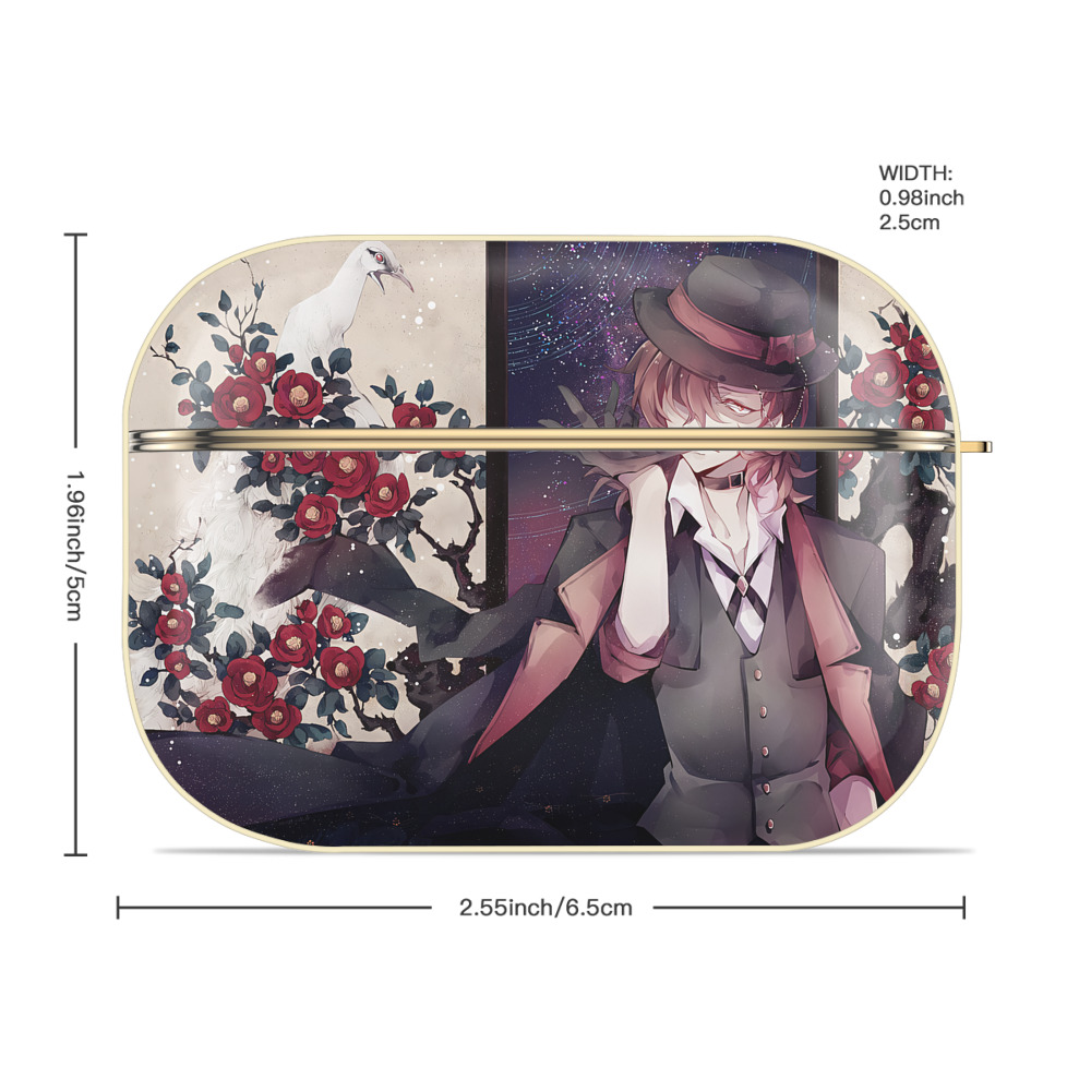 文豪ストレイドッグス Bungo Stray Dogs 【AirPods Pro用】ハードシェル保護ケース｜耐衝撃・防指紋・カラビナ付き商品仕様