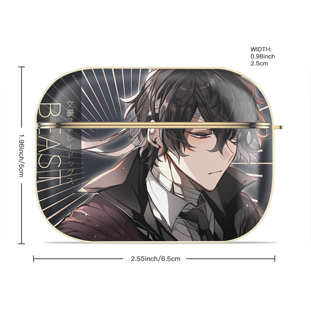 文豪ストレイドッグス Bungo Stray Dogs 【AirPods Pro用】ハードシェル保護ケース｜耐衝撃・防指紋・カラビナ付き商品仕様