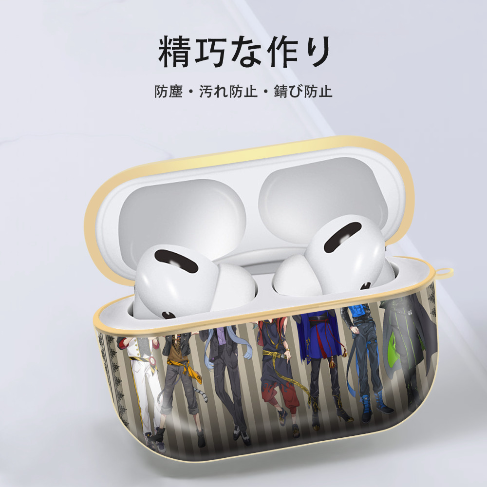 文豪ストレイドッグス Bungo Stray Dogs 【AirPods Pro用】ハードシェル保護ケース｜耐衝撃・防指紋・カラビナ付き商品仕様