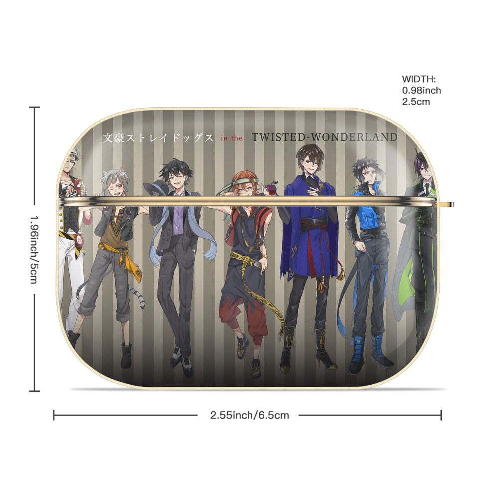 文豪ストレイドッグス Bungo Stray Dogs 【AirPods Pro用】ハードシェル保護ケース｜耐衝撃・防指紋・カラビナ付き商品仕様