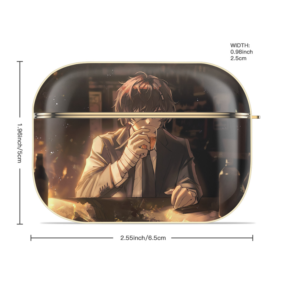 文豪ストレイドッグス Bungo Stray Dogs 【AirPods Pro用】ハードシェル保護ケース｜耐衝撃・防指紋・カラビナ付き商品仕様