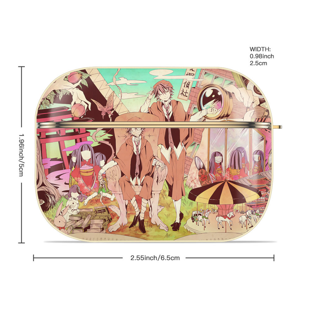 文豪ストレイドッグス Bungo Stray Dogs 【AirPods Pro用】ハードシェル保護ケース｜耐衝撃・防指紋・カラビナ付き商品仕様