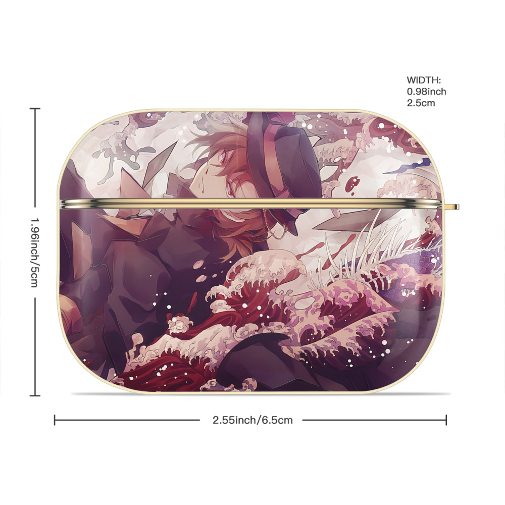 文豪ストレイドッグス Bungo Stray Dogs 【AirPods Pro用】ハードシェル保護ケース｜耐衝撃・防指紋・カラビナ付き商品仕様