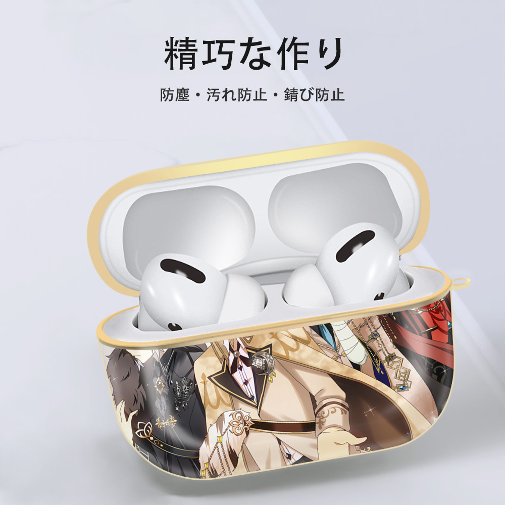 文豪ストレイドッグス Bungo Stray Dogs 【AirPods Pro用】ハードシェル保護ケース｜耐衝撃・防指紋・カラビナ付き商品仕様