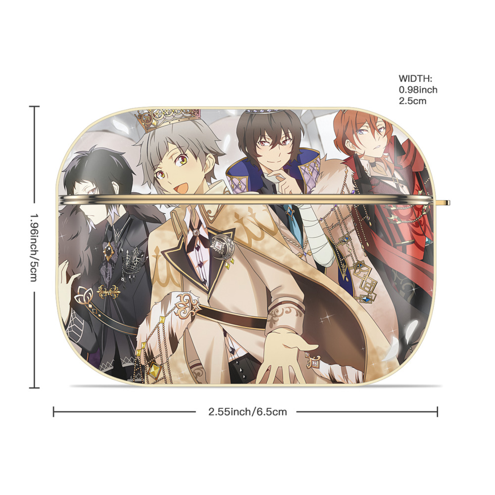 文豪ストレイドッグス Bungo Stray Dogs 【AirPods Pro用】ハードシェル保護ケース｜耐衝撃・防指紋・カラビナ付き商品仕様