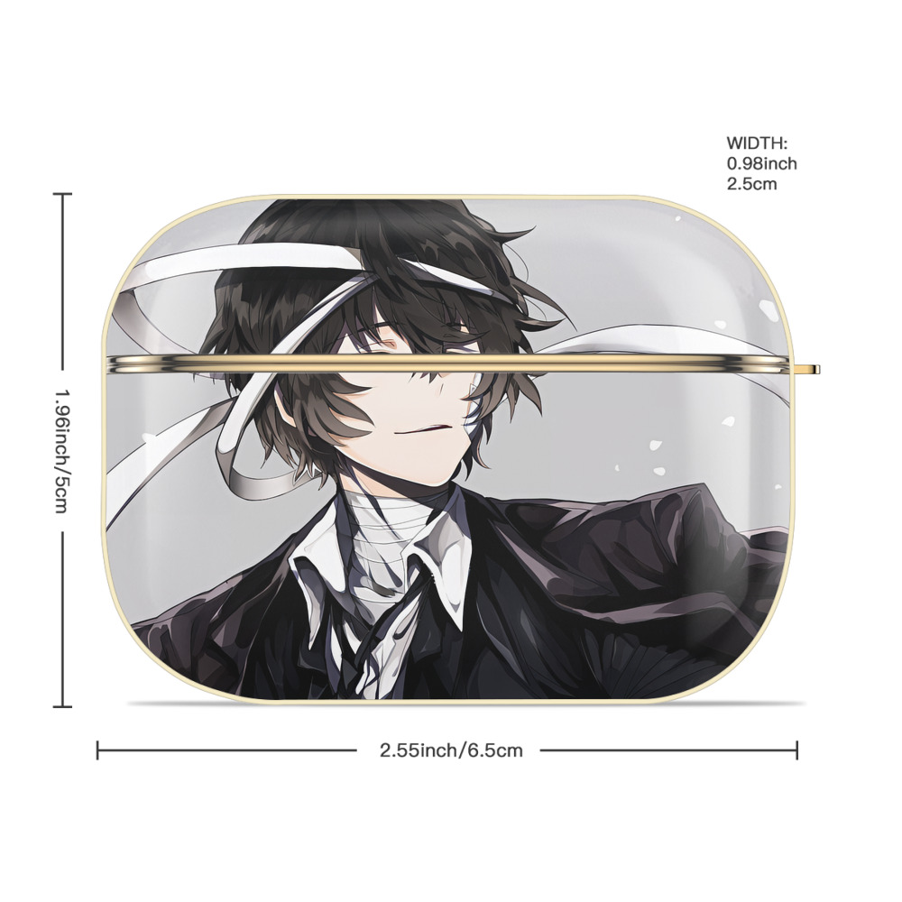 文豪ストレイドッグス Bungo Stray Dogs 【AirPods Pro用】ハードシェル保護ケース｜耐衝撃・防指紋・カラビナ付き商品仕様