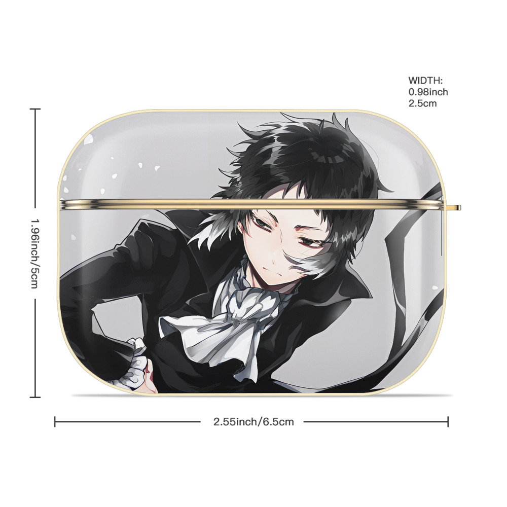 文豪ストレイドッグス Bungo Stray Dogs 【AirPods Pro用】ハードシェル保護ケース｜耐衝撃・防指紋・カラビナ付き商品仕様