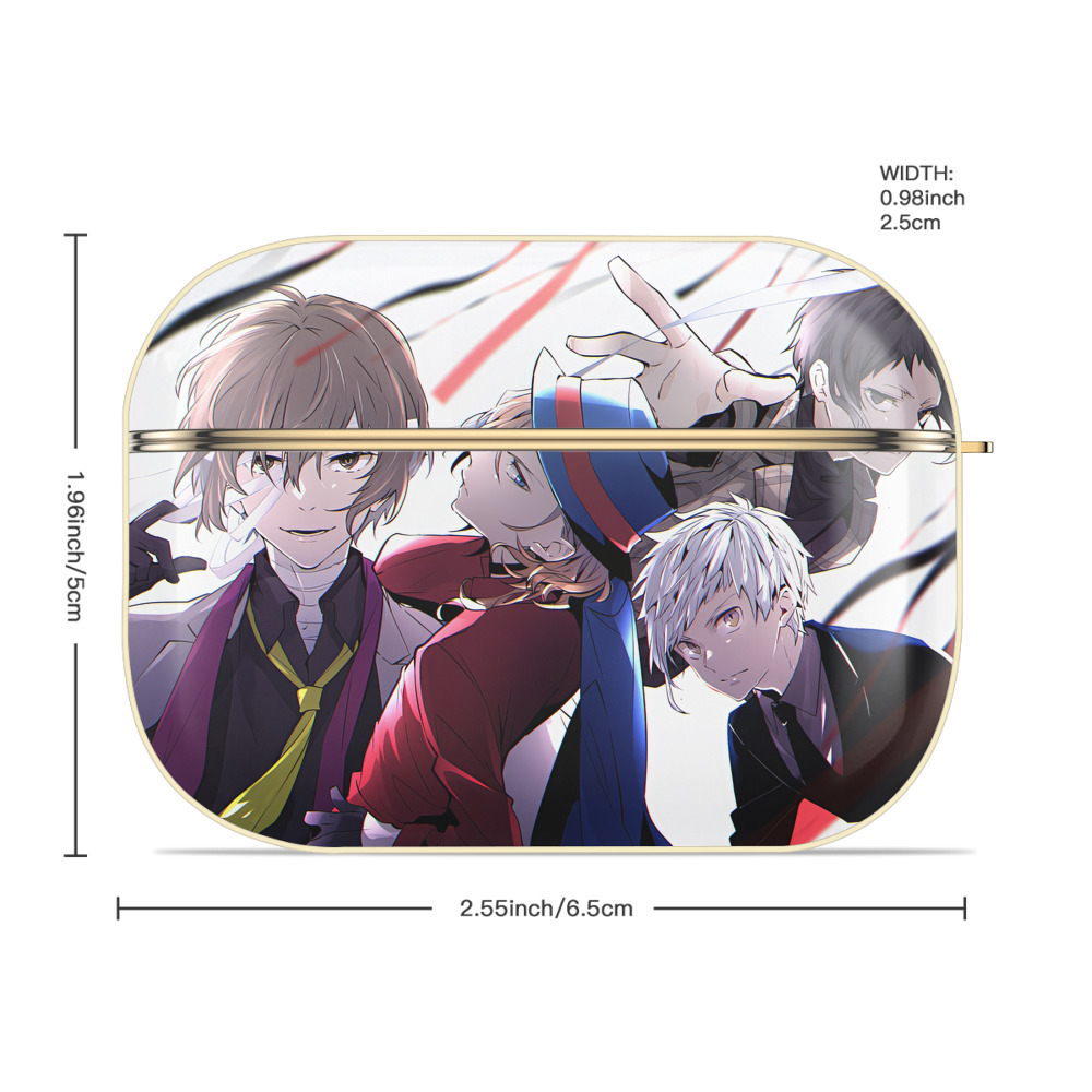 文豪ストレイドッグス Bungo Stray Dogs 【AirPods Pro用】ハードシェル保護ケース｜耐衝撃・防指紋・カラビナ付き商品仕様