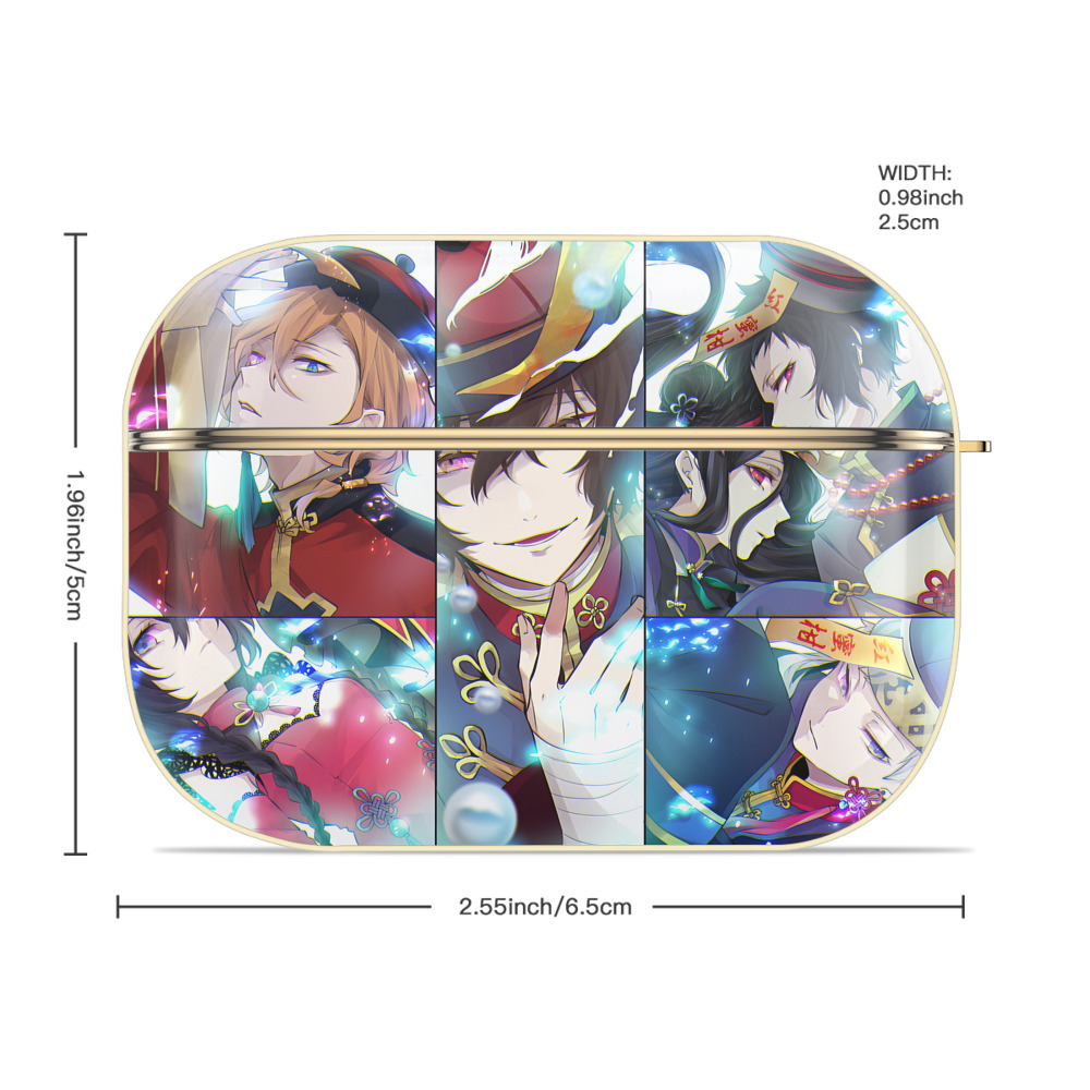 文豪ストレイドッグス Bungo Stray Dogs 【AirPods Pro用】ハードシェル保護ケース｜耐衝撃・防指紋・カラビナ付き商品仕様