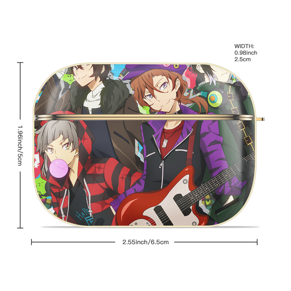 文豪ストレイドッグス Bungo Stray Dogs 【AirPods Pro用】ハードシェル保護ケース｜耐衝撃・防指紋・カラビナ付き商品仕様