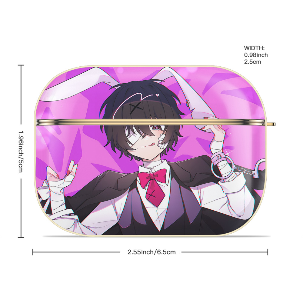 文豪ストレイドッグス Bungo Stray Dogs 【AirPods Pro用】ハードシェル保護ケース｜耐衝撃・防指紋・カラビナ付き商品仕様