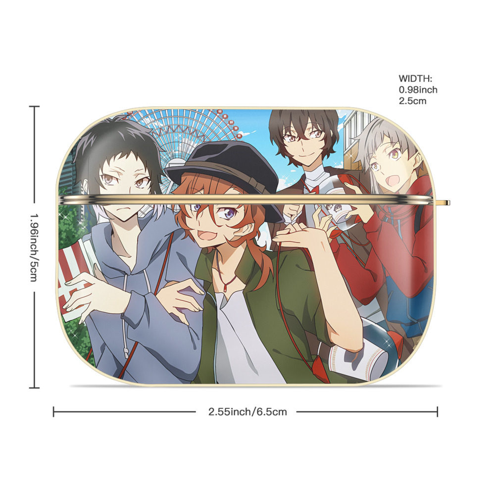 文豪ストレイドッグス Bungo Stray Dogs 【AirPods Pro用】ハードシェル保護ケース｜耐衝撃・防指紋・カラビナ付き商品仕様
