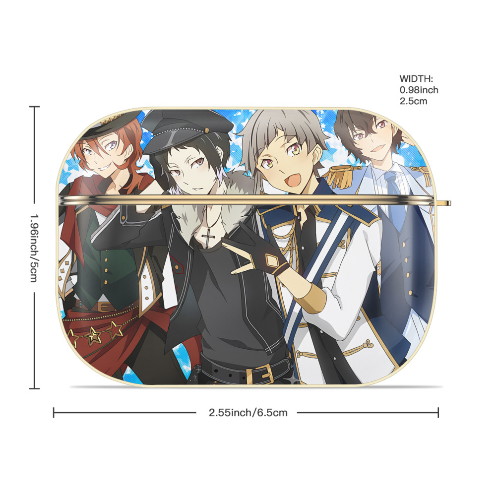 文豪ストレイドッグス Bungo Stray Dogs 【AirPods Pro用】ハードシェル保護ケース｜耐衝撃・防指紋・カラビナ付き商品仕様