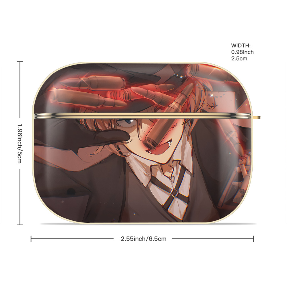 文豪ストレイドッグス Bungo Stray Dogs 【AirPods Pro用】ハードシェル保護ケース｜耐衝撃・防指紋・カラビナ付き商品仕様