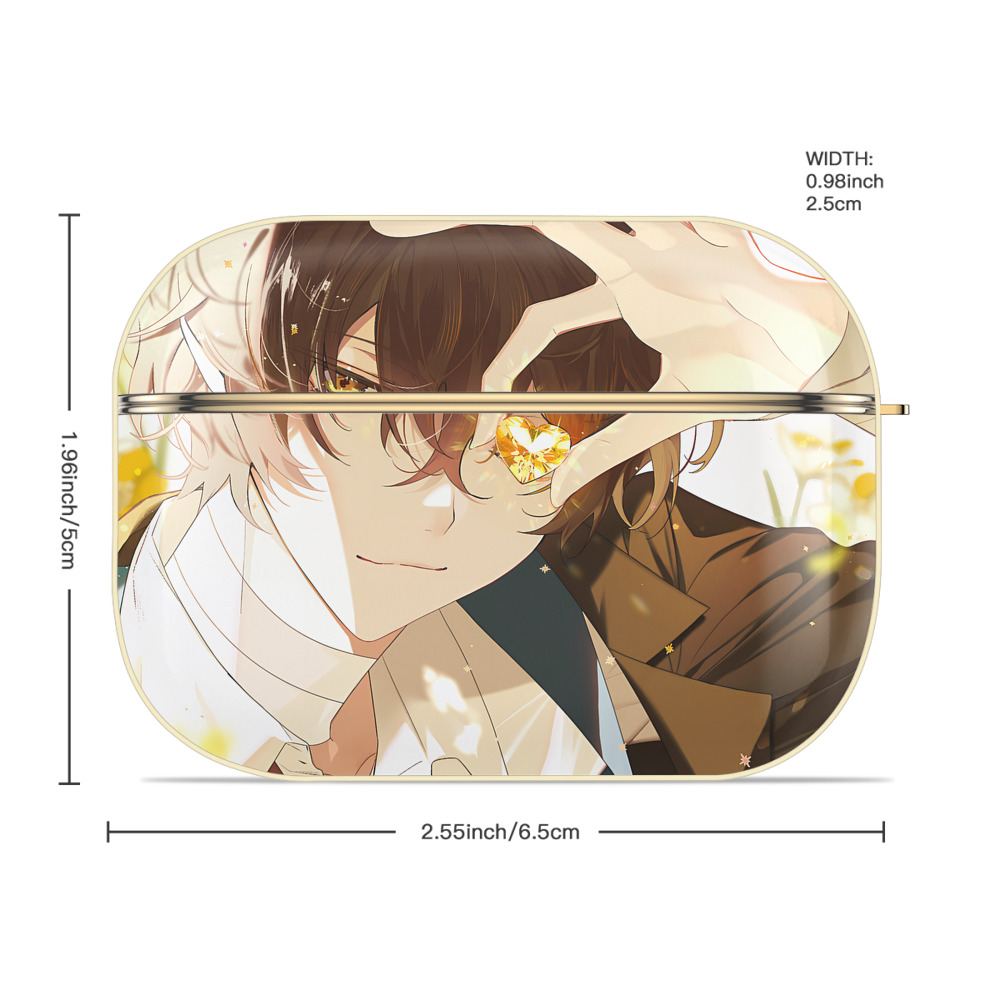 文豪ストレイドッグス Bungo Stray Dogs 【AirPods Pro用】ハードシェル保護ケース｜耐衝撃・防指紋・カラビナ付き商品仕様