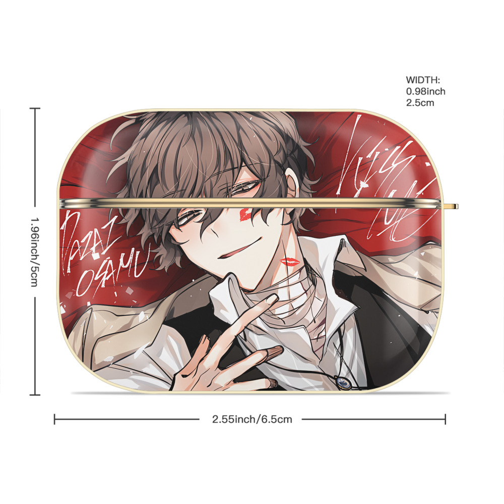 文豪ストレイドッグス Bungo Stray Dogs 【AirPods Pro用】ハードシェル保護ケース｜耐衝撃・防指紋・カラビナ付き商品仕様