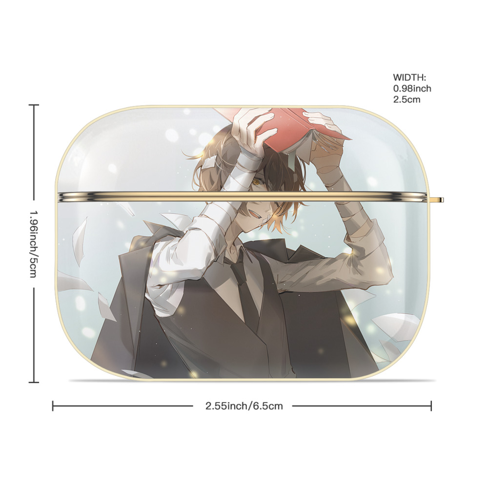 文豪ストレイドッグス Bungo Stray Dogs 【AirPods Pro用】ハードシェル保護ケース｜耐衝撃・防指紋・カラビナ付き商品仕様