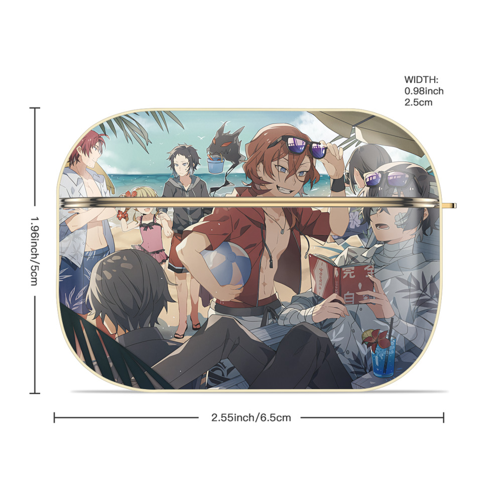 文豪ストレイドッグス Bungo Stray Dogs 【AirPods Pro用】ハードシェル保護ケース｜耐衝撃・防指紋・カラビナ付き商品仕様