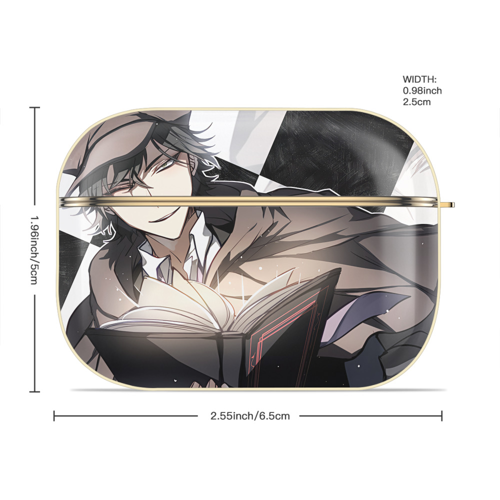 文豪ストレイドッグス Bungo Stray Dogs 【AirPods Pro用】ハードシェル保護ケース｜耐衝撃・防指紋・カラビナ付き商品仕様