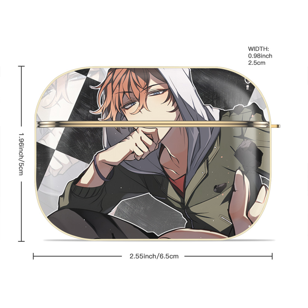 文豪ストレイドッグス Bungo Stray Dogs 【AirPods Pro用】ハードシェル保護ケース｜耐衝撃・防指紋・カラビナ付き商品仕様