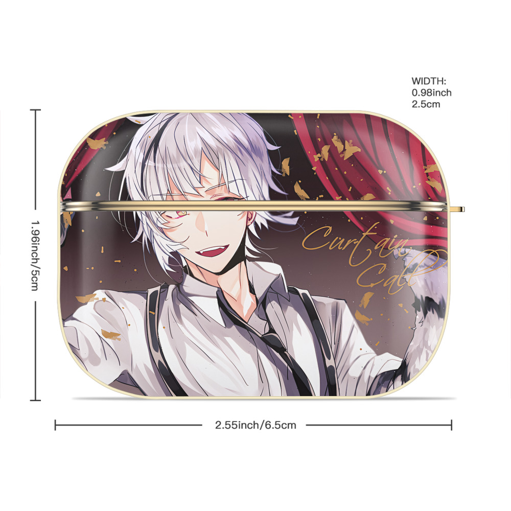 文豪ストレイドッグス Bungo Stray Dogs 【AirPods Pro用】ハードシェル保護ケース｜耐衝撃・防指紋・カラビナ付き商品仕様