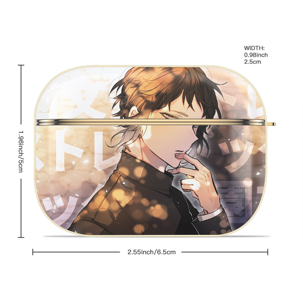 文豪ストレイドッグス Bungo Stray Dogs 【AirPods Pro用】ハードシェル保護ケース｜耐衝撃・防指紋・カラビナ付き商品仕様