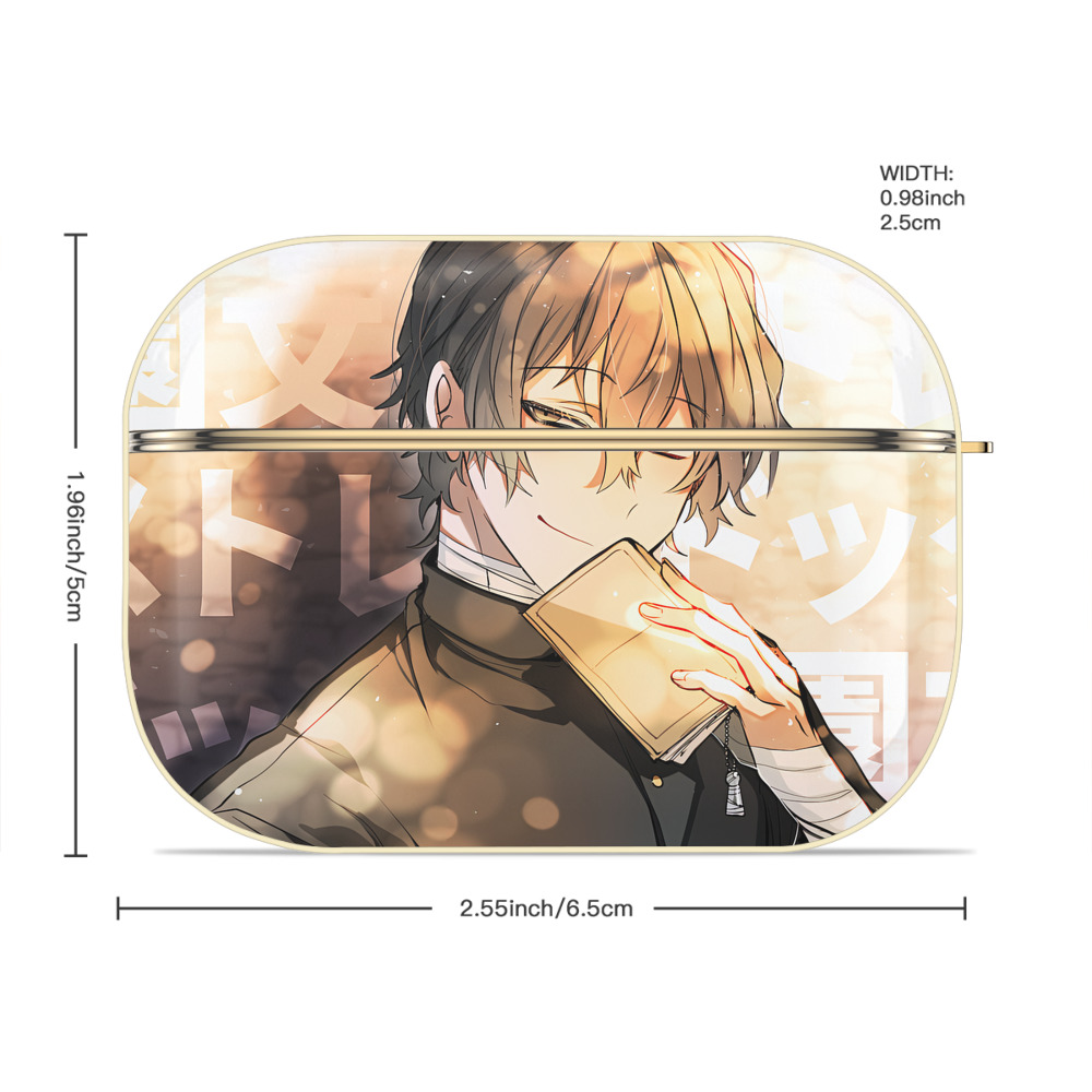 文豪ストレイドッグス Bungo Stray Dogs 【AirPods Pro用】ハードシェル保護ケース｜耐衝撃・防指紋・カラビナ付き商品仕様