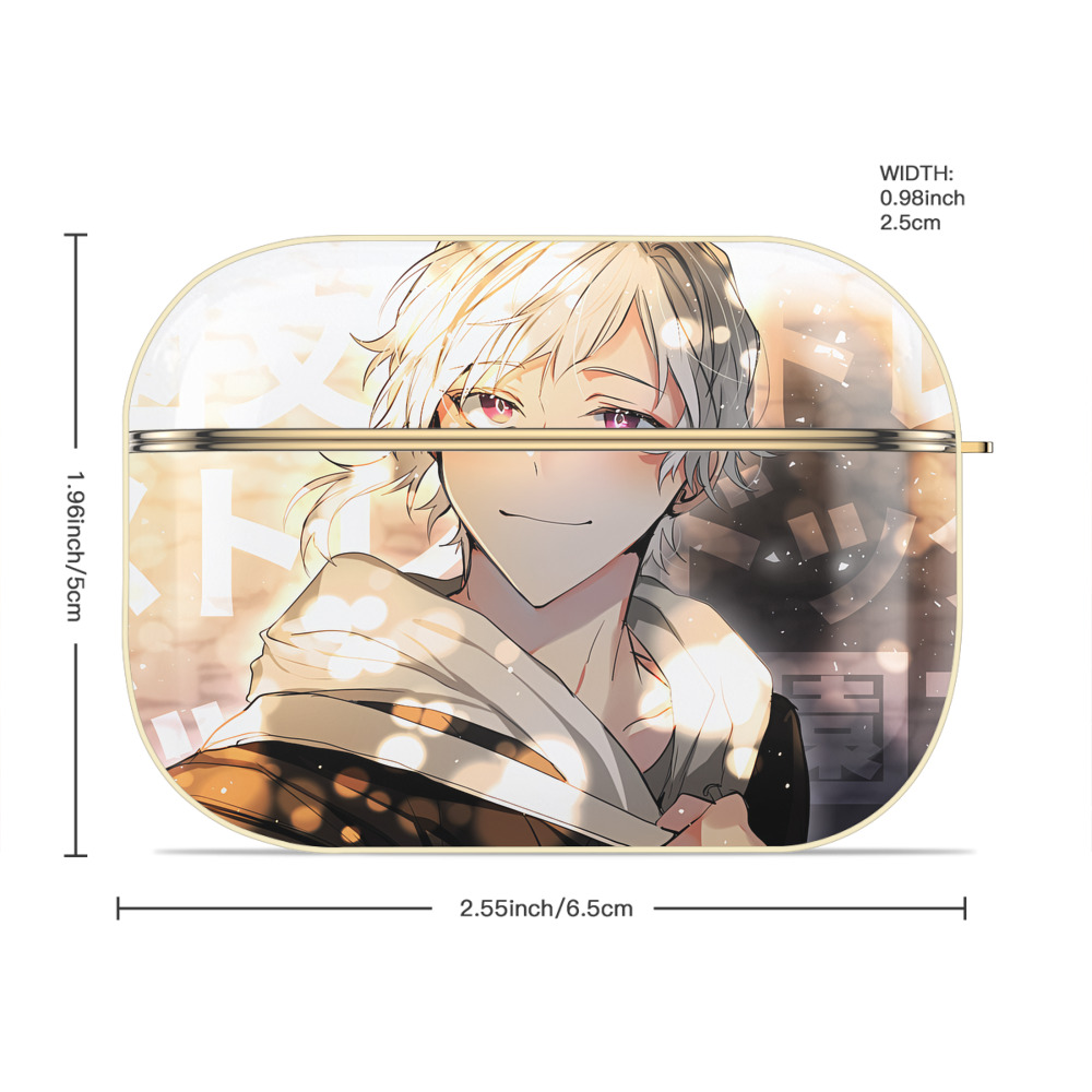 文豪ストレイドッグス Bungo Stray Dogs 【AirPods Pro用】ハードシェル保護ケース｜耐衝撃・防指紋・カラビナ付き商品仕様