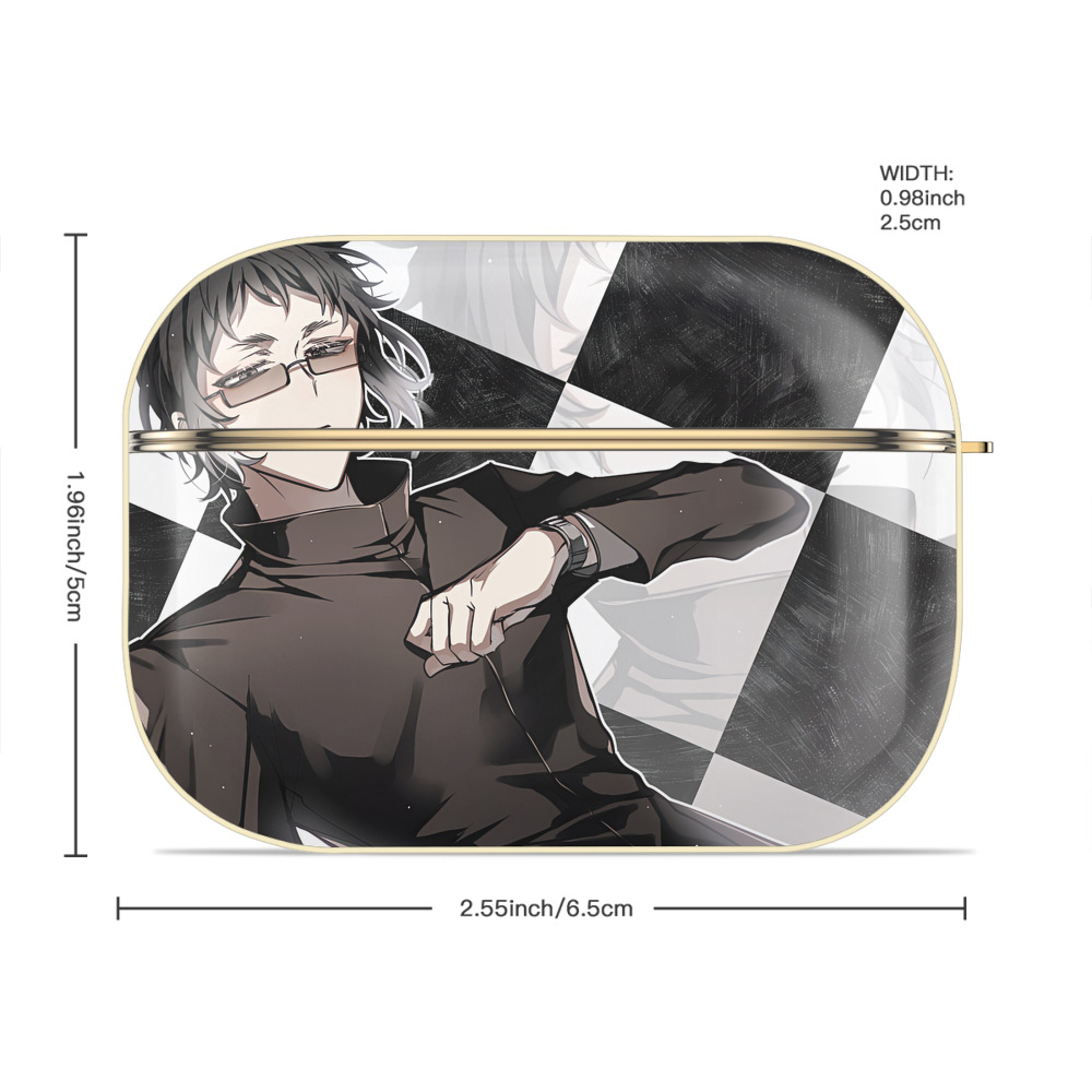 文豪ストレイドッグス Bungo Stray Dogs 【AirPods Pro用】ハードシェル保護ケース｜耐衝撃・防指紋・カラビナ付き商品仕様