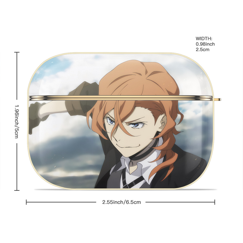文豪ストレイドッグス Bungo Stray Dogs 【AirPods Pro用】ハードシェル保護ケース｜耐衝撃・防指紋・カラビナ付き商品仕様