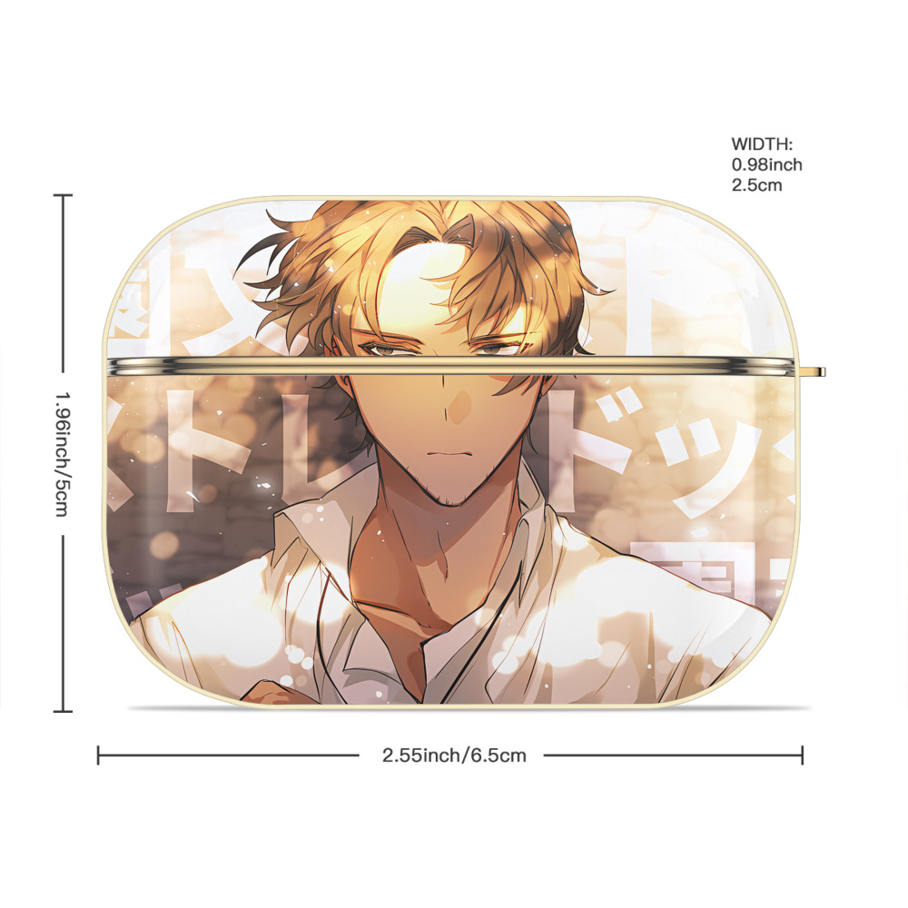 文豪ストレイドッグス Bungo Stray Dogs 【AirPods Pro用】ハードシェル保護ケース｜耐衝撃・防指紋・カラビナ付き商品仕様