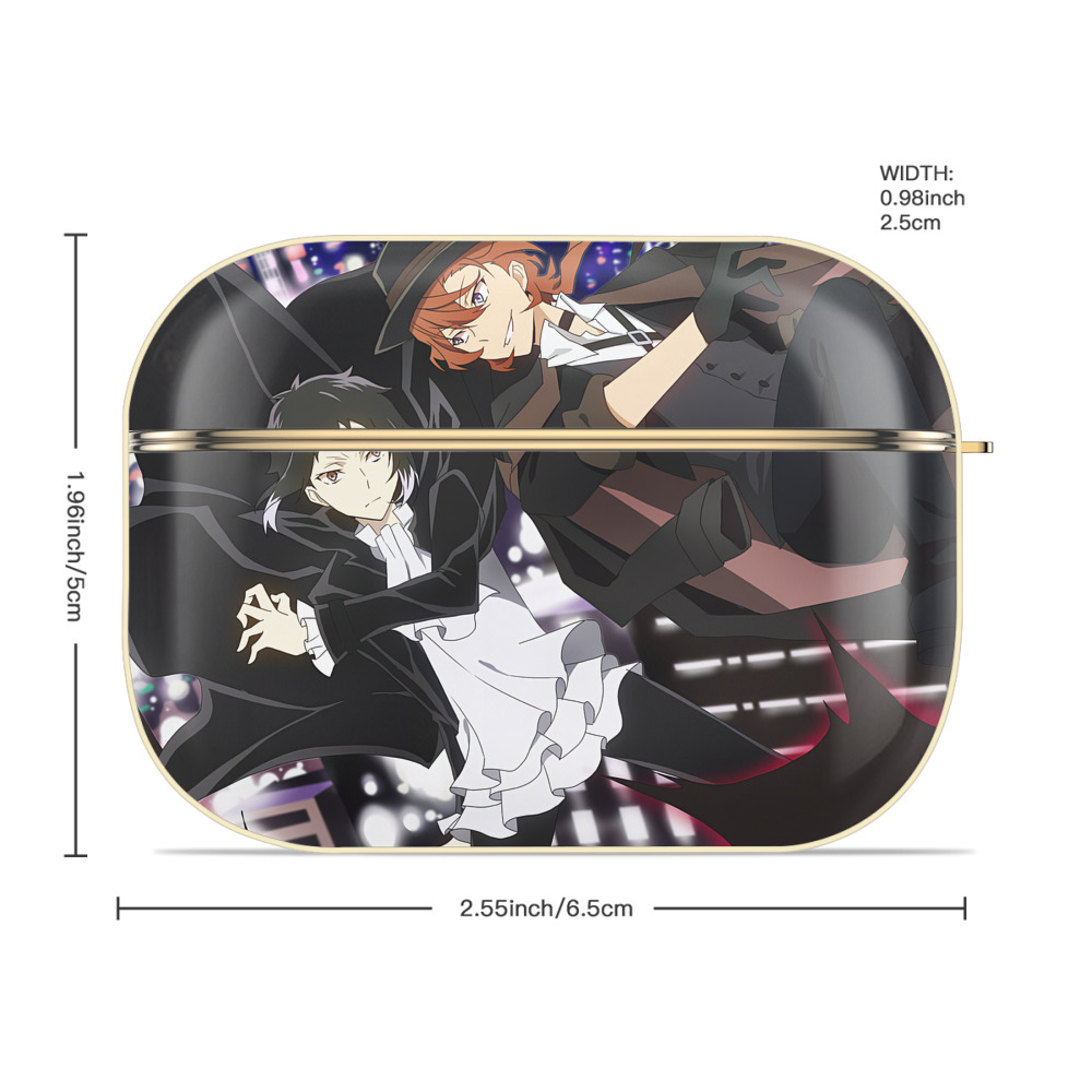 文豪ストレイドッグス Bungo Stray Dogs 【AirPods Pro用】ハードシェル保護ケース｜耐衝撃・防指紋・カラビナ付き商品仕様