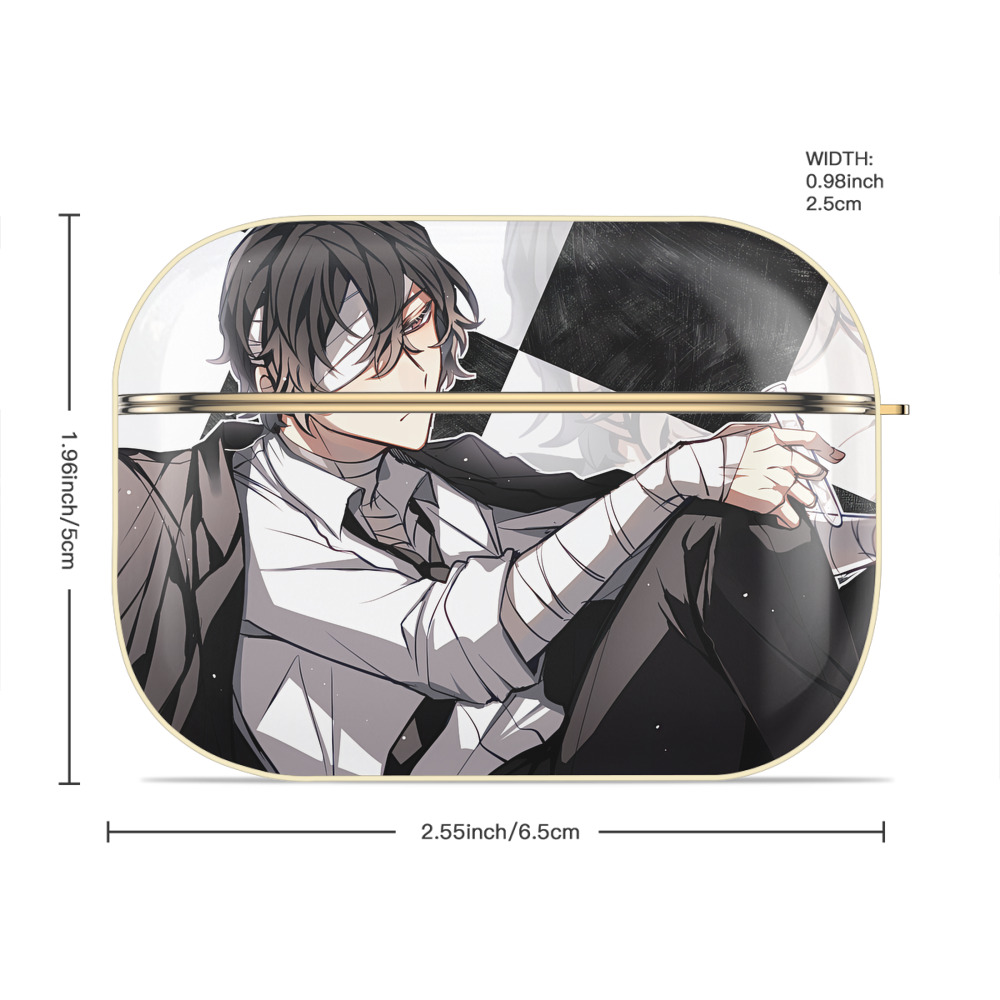 文豪ストレイドッグス Bungo Stray Dogs 【AirPods Pro用】ハードシェル保護ケース｜耐衝撃・防指紋・カラビナ付き商品仕様