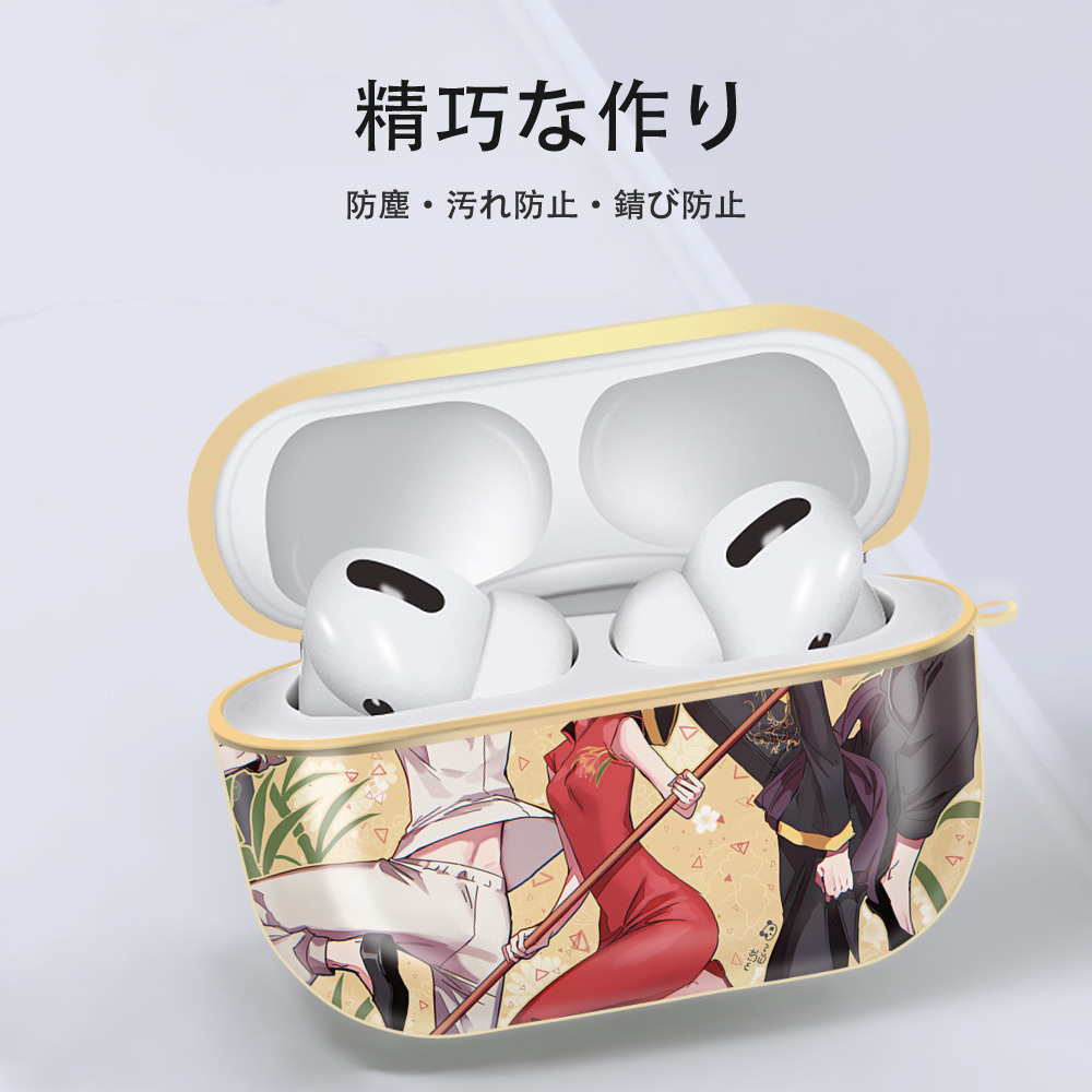 文豪ストレイドッグス Bungo Stray Dogs 【AirPods Pro用】ハードシェル保護ケース｜耐衝撃・防指紋・カラビナ付き商品仕様