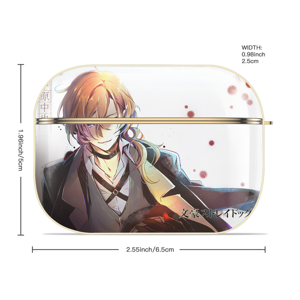 文豪ストレイドッグス Bungo Stray Dogs 【AirPods Pro用】ハードシェル保護ケース｜耐衝撃・防指紋・カラビナ付き商品仕様
