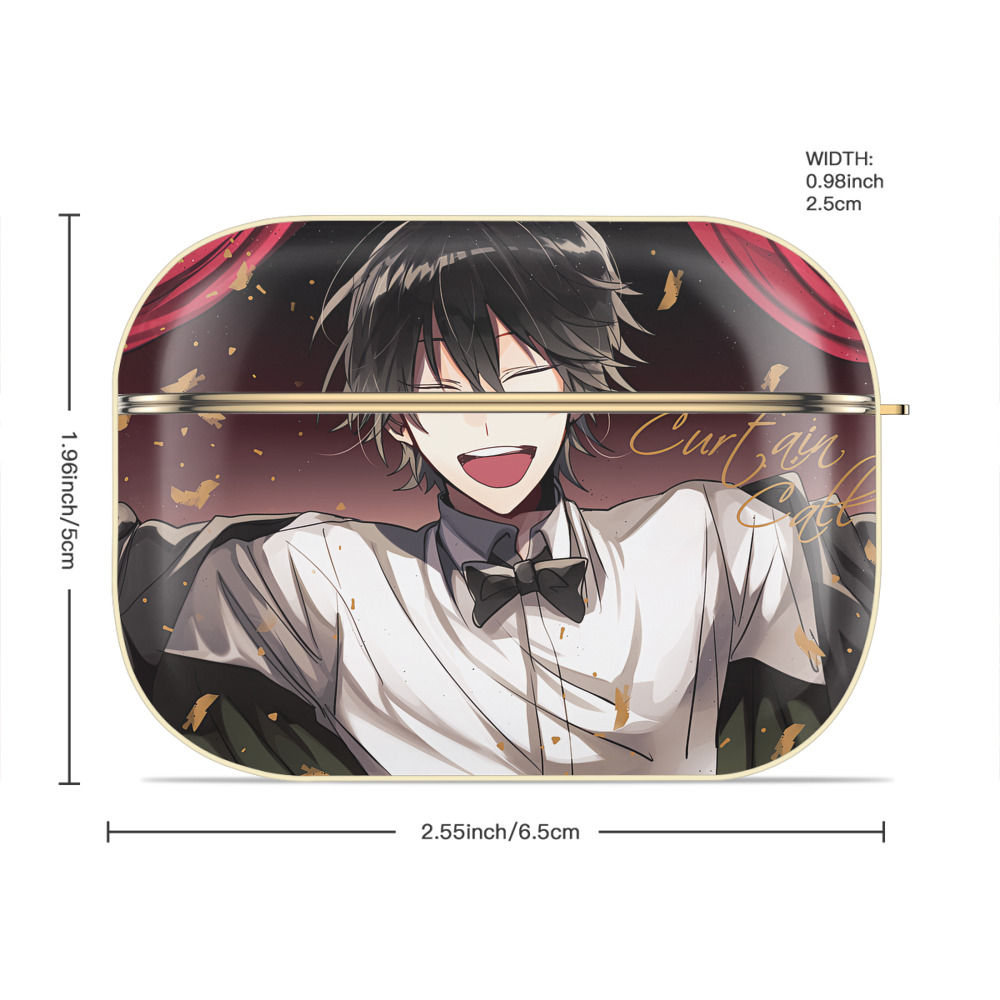 文豪ストレイドッグス Bungo Stray Dogs 【AirPods Pro用】ハードシェル保護ケース｜耐衝撃・防指紋・カラビナ付き商品仕様