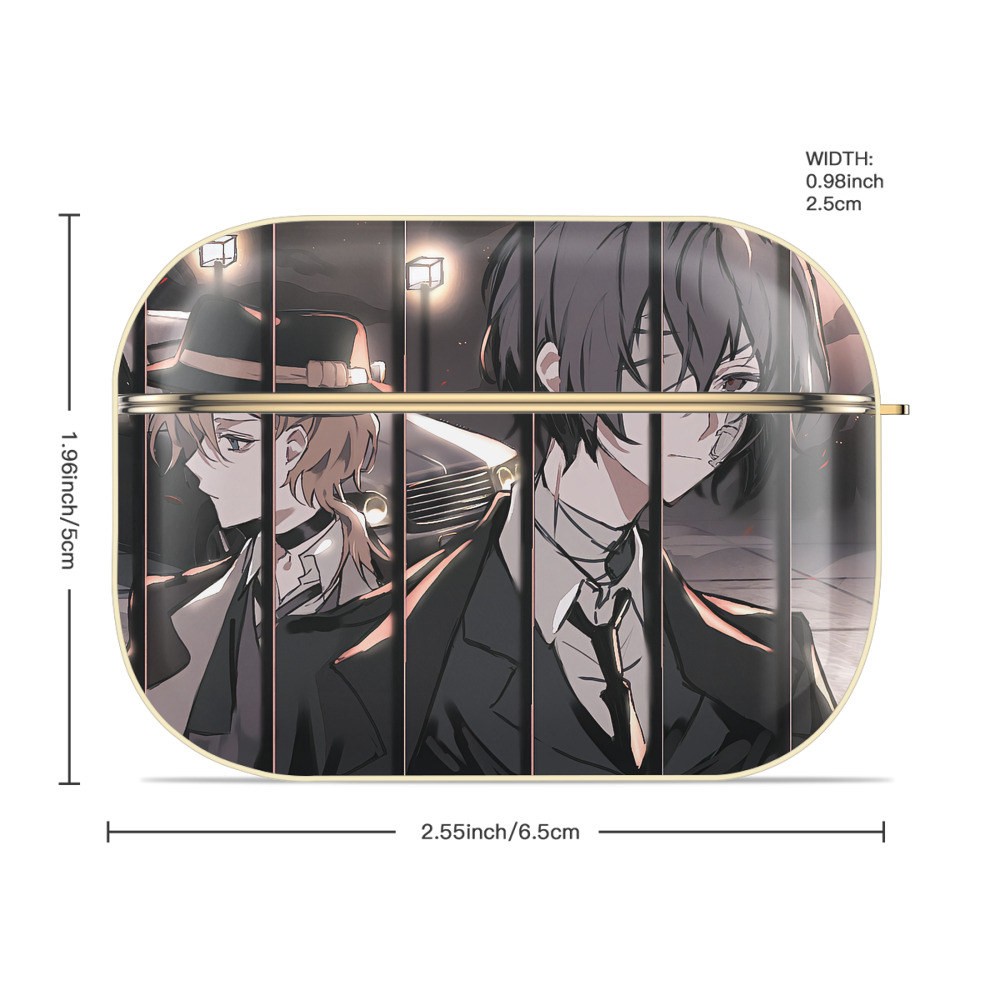 文豪ストレイドッグス Bungo Stray Dogs 【AirPods Pro用】ハードシェル保護ケース｜耐衝撃・防指紋・カラビナ付き商品仕様