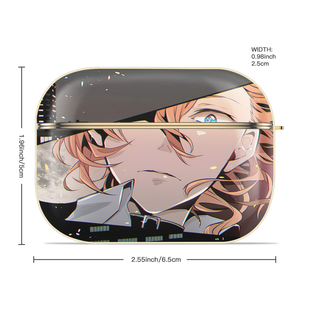 文豪ストレイドッグス Bungo Stray Dogs 【AirPods Pro用】ハードシェル保護ケース｜耐衝撃・防指紋・カラビナ付き商品仕様