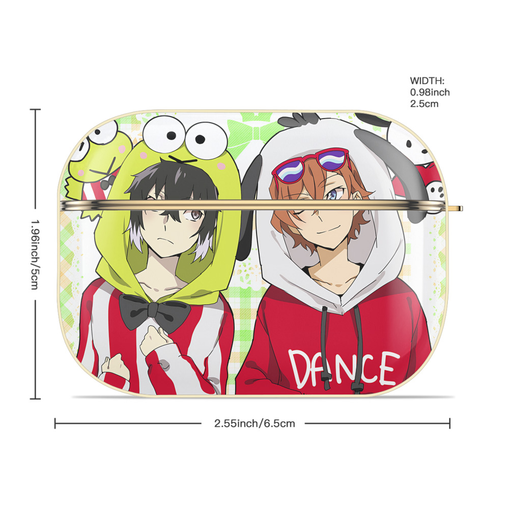 文豪ストレイドッグス Bungo Stray Dogs 【AirPods Pro用】ハードシェル保護ケース｜耐衝撃・防指紋・カラビナ付き商品仕様