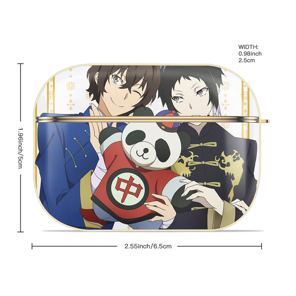 文豪ストレイドッグス Bungo Stray Dogs 【AirPods Pro用】ハードシェル保護ケース｜耐衝撃・防指紋・カラビナ付き商品仕様