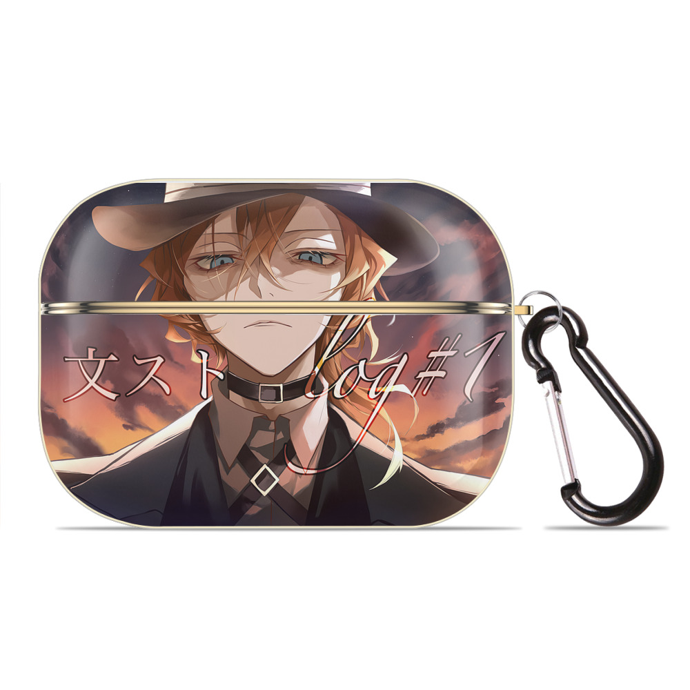 （画像用） 文豪ストレイドッグス Bungo Stray Dogs 【AirPods Pro用】ハードシェル保護ケース｜耐衝撃・防指紋・カラビナ付き商品仕様
