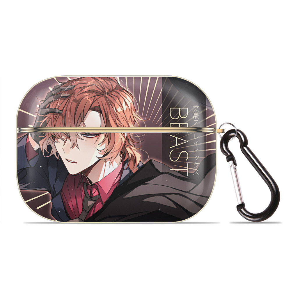（画像用） 文豪ストレイドッグス Bungo Stray Dogs 【AirPods Pro用】ハードシェル保護ケース｜耐衝撃・防指紋・カラビナ付き商品仕様