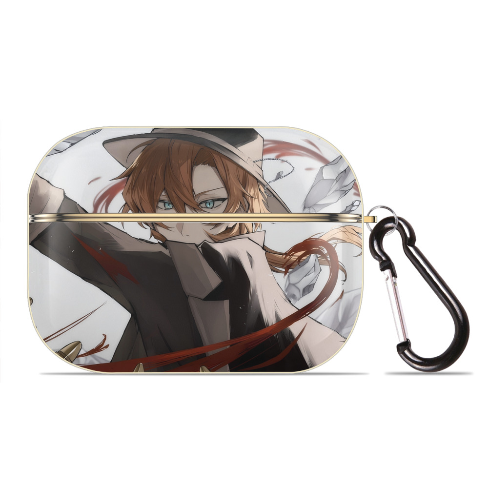 （画像用） 文豪ストレイドッグス Bungo Stray Dogs 【AirPods Pro用】ハードシェル保護ケース｜耐衝撃・防指紋・カラビナ付き商品仕様