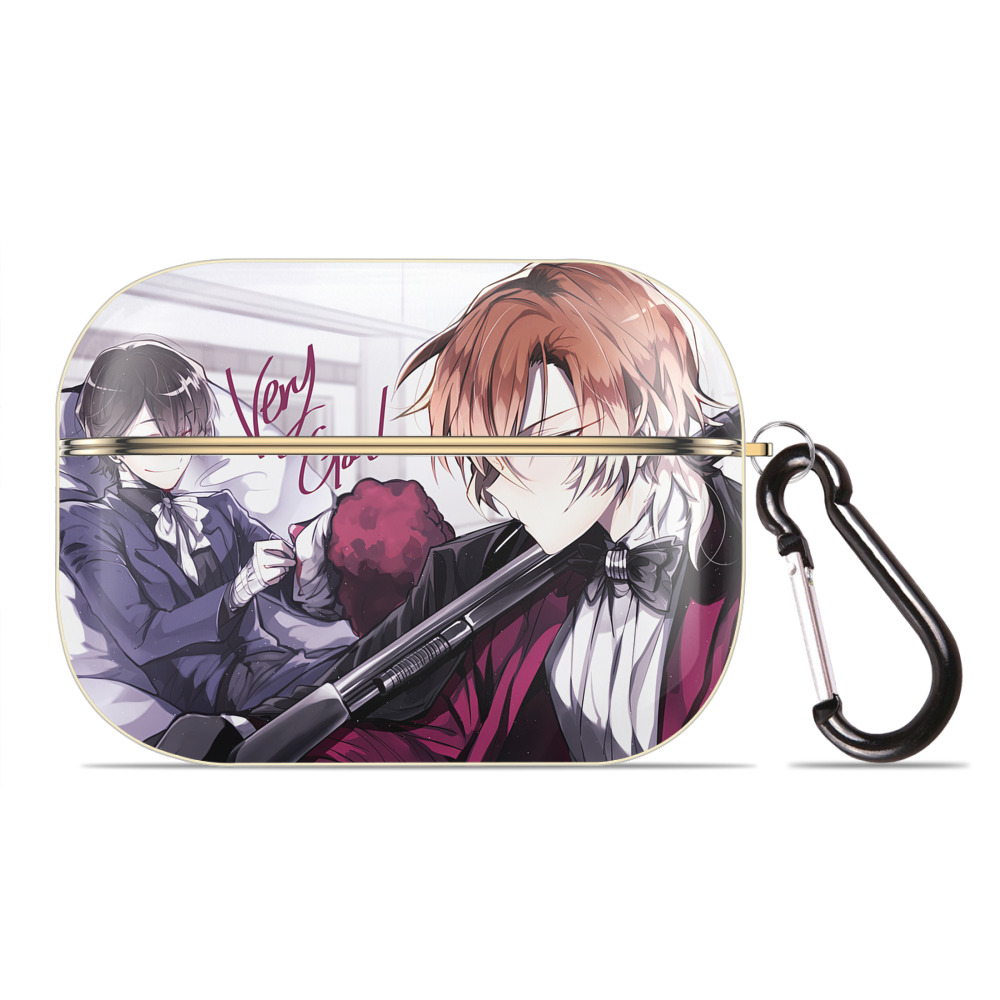 （画像用） 文豪ストレイドッグス Bungo Stray Dogs 【AirPods Pro用】ハードシェル保護ケース｜耐衝撃・防指紋・カラビナ付き商品仕様