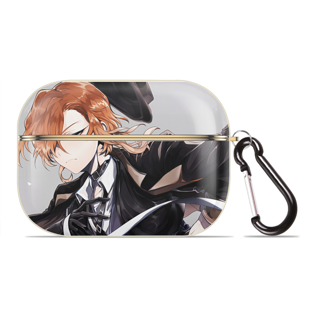 （画像用） 文豪ストレイドッグス Bungo Stray Dogs 【AirPods Pro用】ハードシェル保護ケース｜耐衝撃・防指紋・カラビナ付き商品仕様