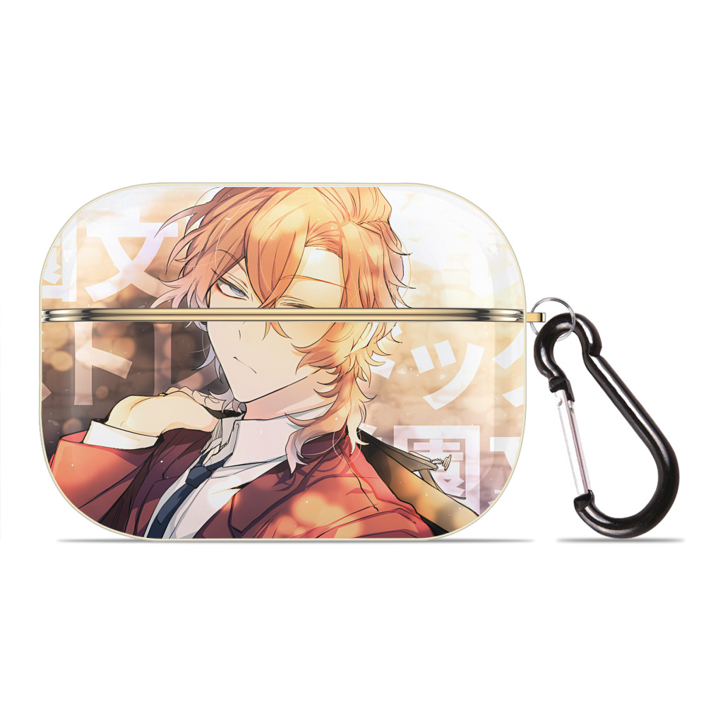 （画像用） 文豪ストレイドッグス Bungo Stray Dogs 【AirPods Pro用】ハードシェル保護ケース｜耐衝撃・防指紋・カラビナ付き商品仕様