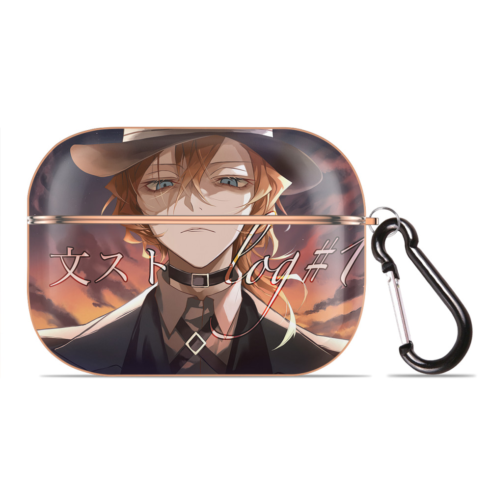 （画像用） 文豪ストレイドッグス Bungo Stray Dogs 【AirPods Pro用】ハードシェル保護ケース｜耐衝撃・防指紋・カラビナ付き商品仕様