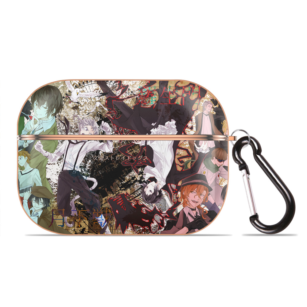 （画像用） 文豪ストレイドッグス Bungo Stray Dogs 【AirPods Pro用】ハードシェル保護ケース｜耐衝撃・防指紋・カラビナ付き商品仕様
