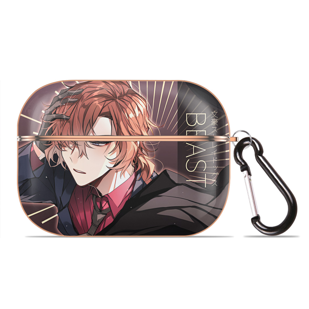 （画像用） 文豪ストレイドッグス Bungo Stray Dogs 【AirPods Pro用】ハードシェル保護ケース｜耐衝撃・防指紋・カラビナ付き商品仕様