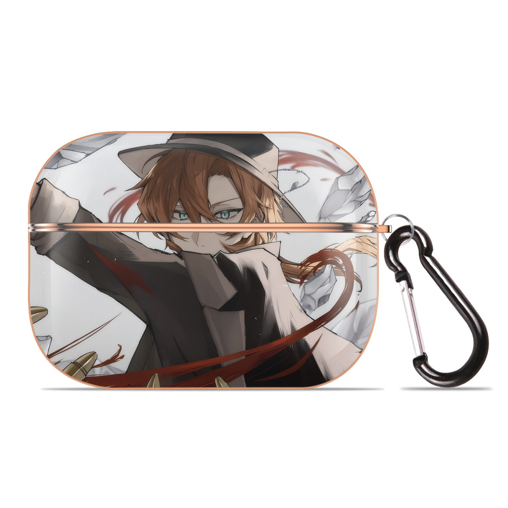 （画像用） 文豪ストレイドッグス Bungo Stray Dogs 【AirPods Pro用】ハードシェル保護ケース｜耐衝撃・防指紋・カラビナ付き商品仕様